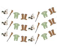 Sursurprise Lot de 3 bannières de chasse au canard colvert pour fête prénatale