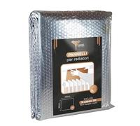 SURUS EQUIPMENT Panneaux réfléchissants thermiques pour radiateurs qui réduisent la dispersion de chaleur dans la maison, 3 feuilles de 120 x 60 cm et 18 autocollants 3M montage mural