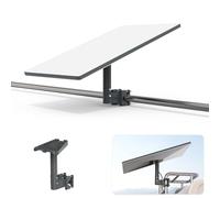 SURVADV Support Starlink Gen 3, Montage Gen3 pour Échelle de Camping-Car et Mât, Fixation en Aluminium avec Adaptateur de Tube (20-50mm) pour Antenne Standard 4 / 4X & Enterprise (V4)