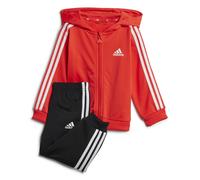SurvÃªtement Ã capuche brillante bÃ©bÃ© adidas Essentials 3-Stripes Rouge 3/6 mois