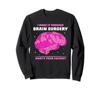 Survécu Opération Cerveau Quelle Est Votre Excuse Anévrisme Sweatshirt