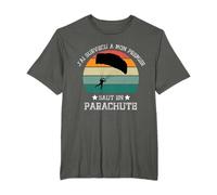Survécu Premier Saut Parachutisme Parachute Humour Cadeau T-Shirt