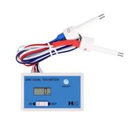 Surveillance de l'eau à double sonde adaptée pour les tests de conductivité en temps réel, utilisation à la maison, aquarium, lecture facile des données, moniteurs d'aquariums