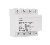 Surveillance Intelligente de l'énergie Protecteur de surtension triphasé, Dispositif de Protection à récupération Automatique, réinitialisation du Relais de Protection Contre Les surtensions, 63A 60A