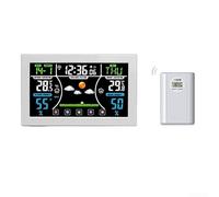 Surveillez facilement les conditions environnementales à la maison ou dans le jardin en utilisant ce climat avancé et facile à utiliser avec un écran HD (H164G-noir)