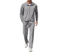 Survêtement 2 pièces pour homme avec veste zippée et pantalon à jambe droite