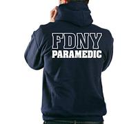 Survêtement à capuche bleu marine New York Fire Dept., PARAMEDIC XL bleu marine