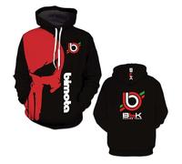 Survêtement À Capuche pour Homme Veste De Sport B.i.m.o.t.a Imprimé 3D Sweat-Shirt Manteau Printemps Automne Vêtements D'extérieur-A||x_s
