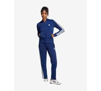Survêtement adidas Essentials 3-Stripes bleu marine blanc femme - XS