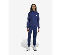 Survêtement adidas Sportswear Basic French Terry 3 bandes bleu marine blanc - S