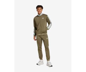Survêtement adidas Sportswear Basic Tricot Colorblock vert kaki blanc - XS