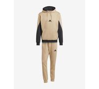 Survêtement adidas Sportswear Fleece Colorblock beige noir - L