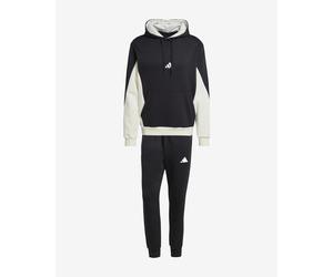 Survêtement adidas Sportswear Fleece Colorblock noir pur blanc - XS