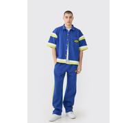 Survêtement ample universitaire homme - cobalt - S, cobalt