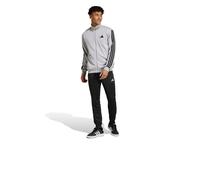 Survêtement adidas Sportswear Basic French Terry 3 Stripes gris noir - S