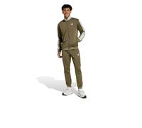 Survêtement adidas Sportswear Basic Tricot Colorblock vert kaki blanc - S