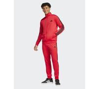 survêtement complet Full Tracksuit Costume HOMME Adidas Basic 3-S Tricot Rouge