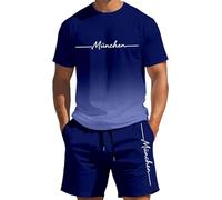 Survetement D Ete Tee Tshirt Golf Salle Fluide Leger Garcon XXXL Bohème Décontractée Complete Basketball Pêche Haltérophilie Manchette Trois Skinny Loisirs Table