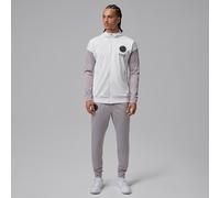 Survêtement de foot à capuche Jordan Dri-FIT Paris Saint-Germain Strike Night Edition pour homme Blanc/Atmosphere Grey/Noir XXL