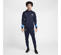 Survêtement de foot en maille à capuche Nike Dri-FIT Chelsea FC Strike pour homme Obsidian/Light Photo Blue/Guava Ice XL