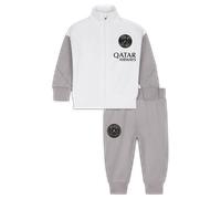 Survêtement de foot en maille Jordan Dri-FIT Paris Saint-Germain Strike Night Edition pour bébé et tout-petit Blanc/Atmosphere Grey/Noir 18-24M