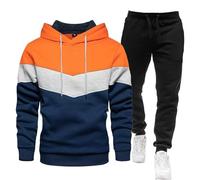 Survêtement de jogging pour homme ensemble complet pour homme trois couleurs sweat sport costume tendance décontracté printemps automne épissure haut pantalon deux pièces costume pour la marche, la