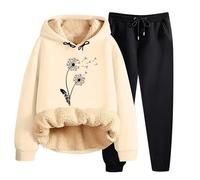 Survêtement de loisirs pour femme - Survêtements D'entraînement Ensembles Sweatshirt Pantalon de Sport Sweat Zippé à Capuche Pantalon Combinaison de Sport Loungewear Tenue Yoga Gym Jogging Costume