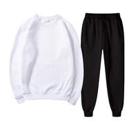 Survêtement De Sport Pour Femmes, Veste Sweat Manches Longues Et Pantalons Longue Ensemble De 2 Pièces, Doux Et Confortable, Sportswear Jogging Élégant Couleur Unie Pour L'automne Et L'hiver