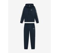Survêtement EA7 Terry Logo bleu marine femme - L