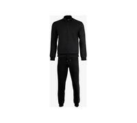 Emporio Armani Survêtement en tissu éponge avec fermeture éclair intégrale pour homme Noir Taille L, Noir, L
