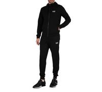 Survêtement En Jersey À Capuche Zippé - EA7 - Homme - Noir S