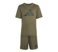 adidas Mixte enfant Sport Seasonals Camo Sport Set Little Kids Track_Suit, olive strata/night cargo/jungle ink, 4-5 Years
