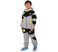 Survêtement Enfant Garçon NYC Deluxe Edition Imprimé À Capuche Gris & Noir - Manches Longues - 7-13 Ans 7-8 ans