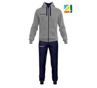 Survêtement enfant - GIVOVA - King 4 Seasons - Gris/Navy - 100% Polyester Terry 220 g/m² - Capuche mesh & zip 10-12 ans