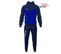 Survêtement enfant Givova Visa - Bleu - Multisport - Capuche polaire 5 ans