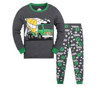 Survetement Enfant - Pyjama Deux pièces en Coton pour garçonnet avec Impression de Dinosaures Confortable vêtement de Nuit Saisons Automne Hiver