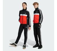 adidas Mixte enfant Essentials 3-Stripes Tiberio Track Suit, black/bright red/white, 7-8 Years