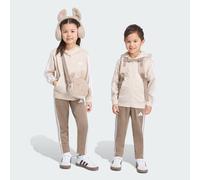 Adidas Essentials 3 Stripes Lk Tracksuit Beige 5-6 Years Enfants