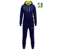 Survêtement femme - GIVOVA - Navy blue/amarillo fluo - Manches longues - Respirant - Football XL