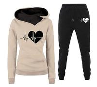 Survêtement Femme Tenue Sport Légère Loisirs Tracksuit Zip Complet D'hiver Pantalon À Poches Ensemble Jogging Cotton Capuche De Molleton Confortable Décontaractée Sportswear Oversized Été Léger Coton