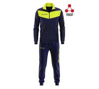 Survêtement fluo - Givova - Visa - Navy blue/amarillo fluo - 2XL - 100% polyester XXL