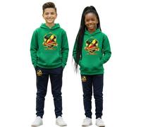 Survêtement Foot Enfant Inspiré Sénégal 2025 - Ensemble Double Champion D'afrique (Taille 9-11 Ans,Couleur Vert)