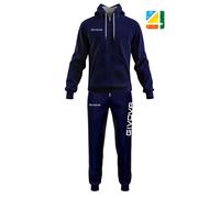Givova King Cotone Terry Poker Tracksuit Bleu XL Homme