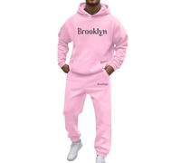 Survetement Homme Ensemble,Costumes élégants pour une tenue décontractée Coupe ample avec un design imprimé de lettres Idéal pour automne hiver marie parfaitement avec des t-shirts pour un tendance