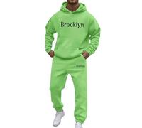 Survetement Homme Ensemble,Costumes élégants pour une tenue décontractée Coupe ample avec un design imprimé de lettres Idéal pour automne hiver marie parfaitement avec des t-shirts pour un tendance