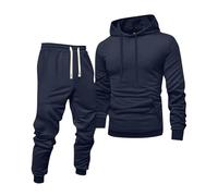 Survetement Homme Ensemble Homme Haute Visibilité Tennis Chaud Activewear 2 Pièces Longueur Sweatpants Baggy Football Grande Taille Ample Slim Complet Collant Hiver Tenue D'intérieur 2#Marine XL