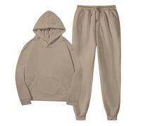 Survêtement Homme Ensemble Sweat à Capuche Loisir Et Pantalons Et Sport Jogging 2 Pièces Hooded Manche Longues DéContracté Tenue De Couple d'automne Et d'hiver D'extérieur