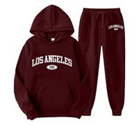 Survetement Homme Ensemble Training Complet Ensemble Hoodie, avec Poche Kangourou Cordon Serrage À Taille Grandes Ample Pantalons Couleur Unie Gym Sportswear De Couple Tous Les Jours Mi Saison