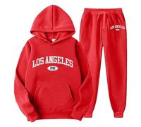 Survetement Homme Ensemble Training Complet Ensemble Hoodie, avec Poche Kangourou Cordon Serrage À Taille Grandes Ample Pantalons Couleur Unie Gym Sportswear De Couple Tous Les Jours Mi Saison