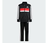 Adidas Survêtement Seasonal Essentials Tiberio Tricot 3 bandes Enfants Noir/Blanc/Pure Ruby